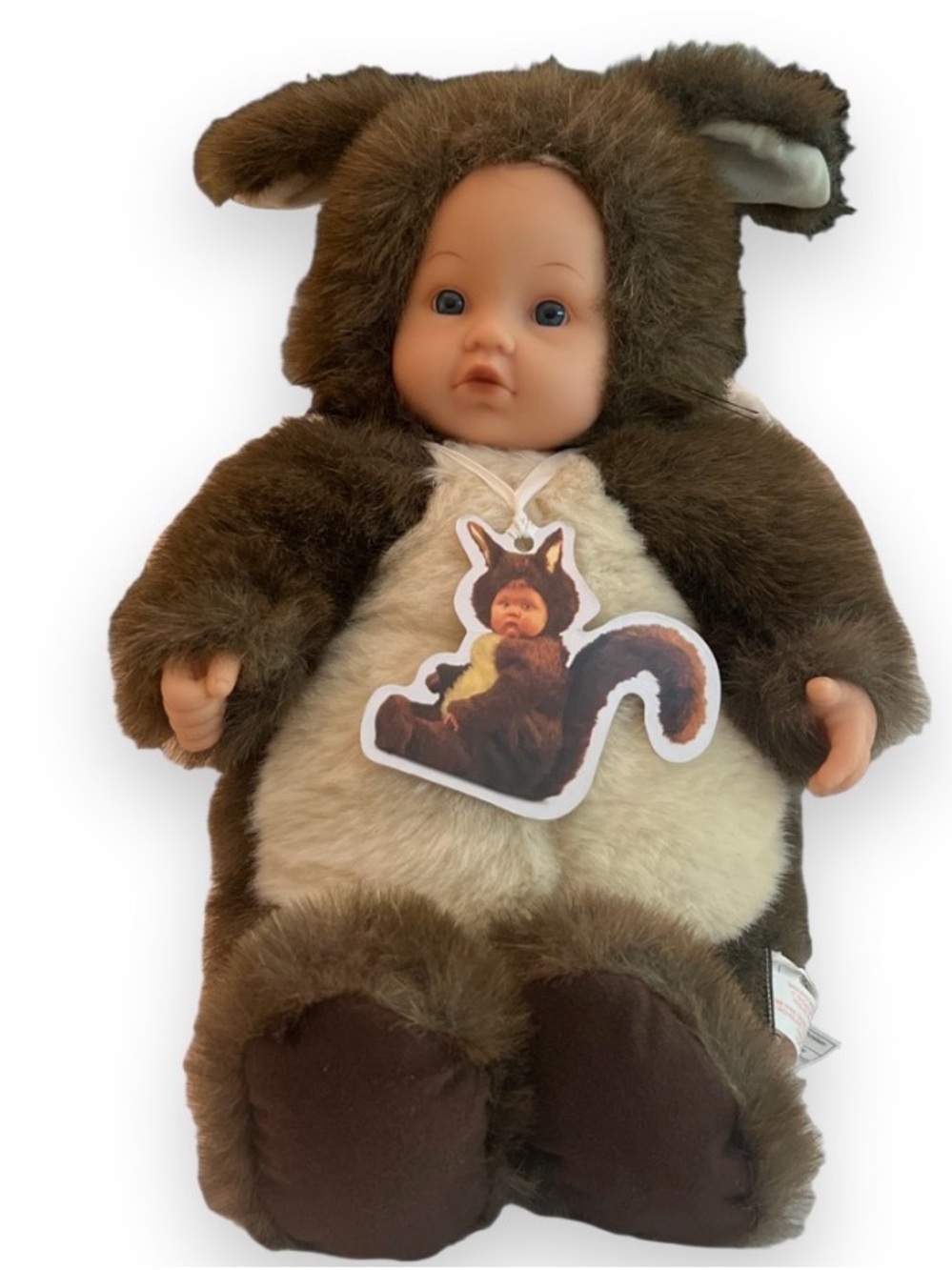 Vintage Baby squirrel plush doll